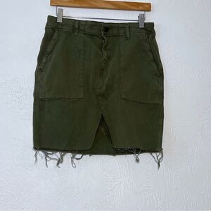 Hudson Lulu Jean Green  Skirt Women's Denim Stretch Cotton SZ 29